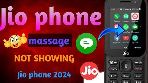 Jio phone massage not showing|Jio phone 2024
