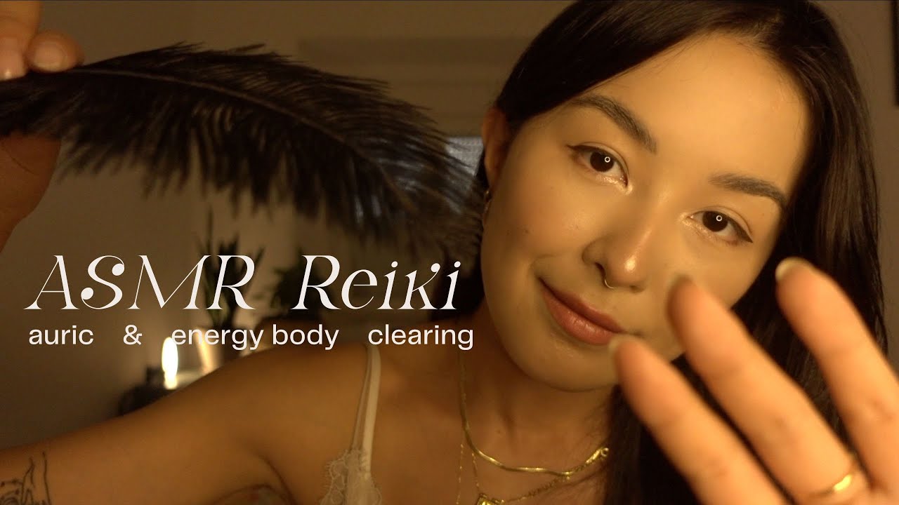 ASMR Reiki for Sleep | Energy Clearing w/ Smoke, Feather and Selenite ...