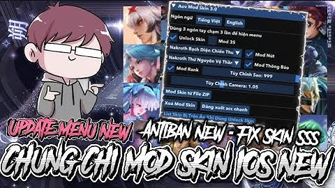Chứng Chỉ Mới - Hướng Dẫn Tải Menu Mod Full Skin Liên Quân, Fix Unlock Skin 3s Cho iOS Mới Nhất Ss4