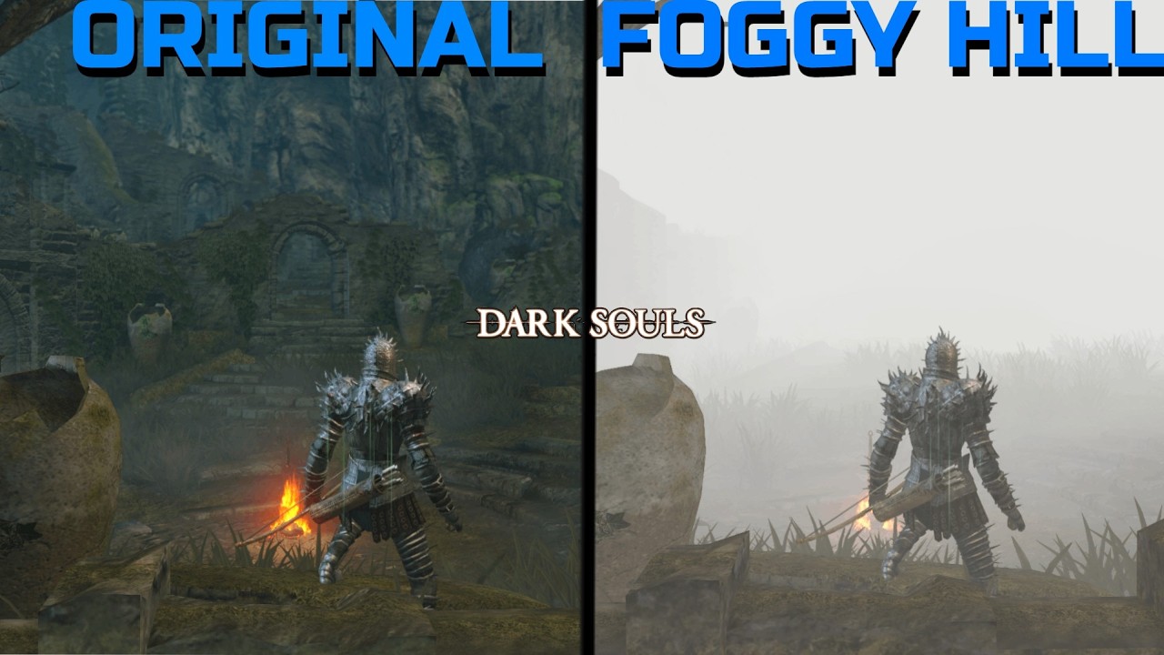 DARK SOULS REMASTERED COMPARISON: ORIGINAL-FOGGY HILL