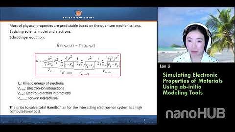 Simulating Electronic Properties of Materials Using Ab Initio Modeling Tools