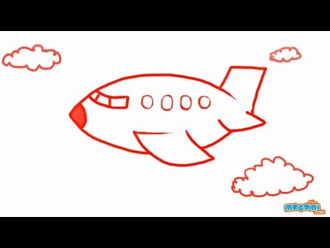 How to Draw an Airplane | Step By Step Drawing for Kids | Educational ...