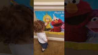 Pin the hat on Elmo