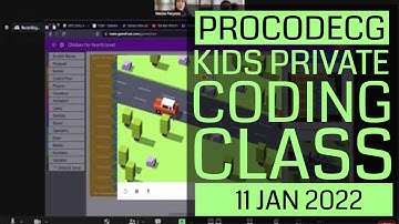 ProCodeCG Kids Private Coding Class - Arya - 11 Jan 2022