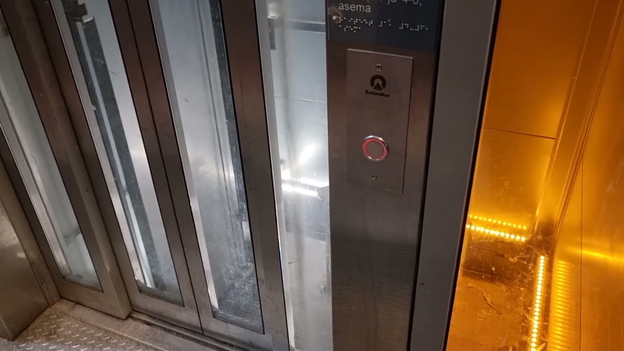 Boring 2014 Schindler MRL Traction Elevator @ Tikkurila railway station, Tikkurila, Finland