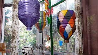 Enfeite Balão em #Garrafapet (#artesanato #meioambiente #reciclagem #decoração #plastic )