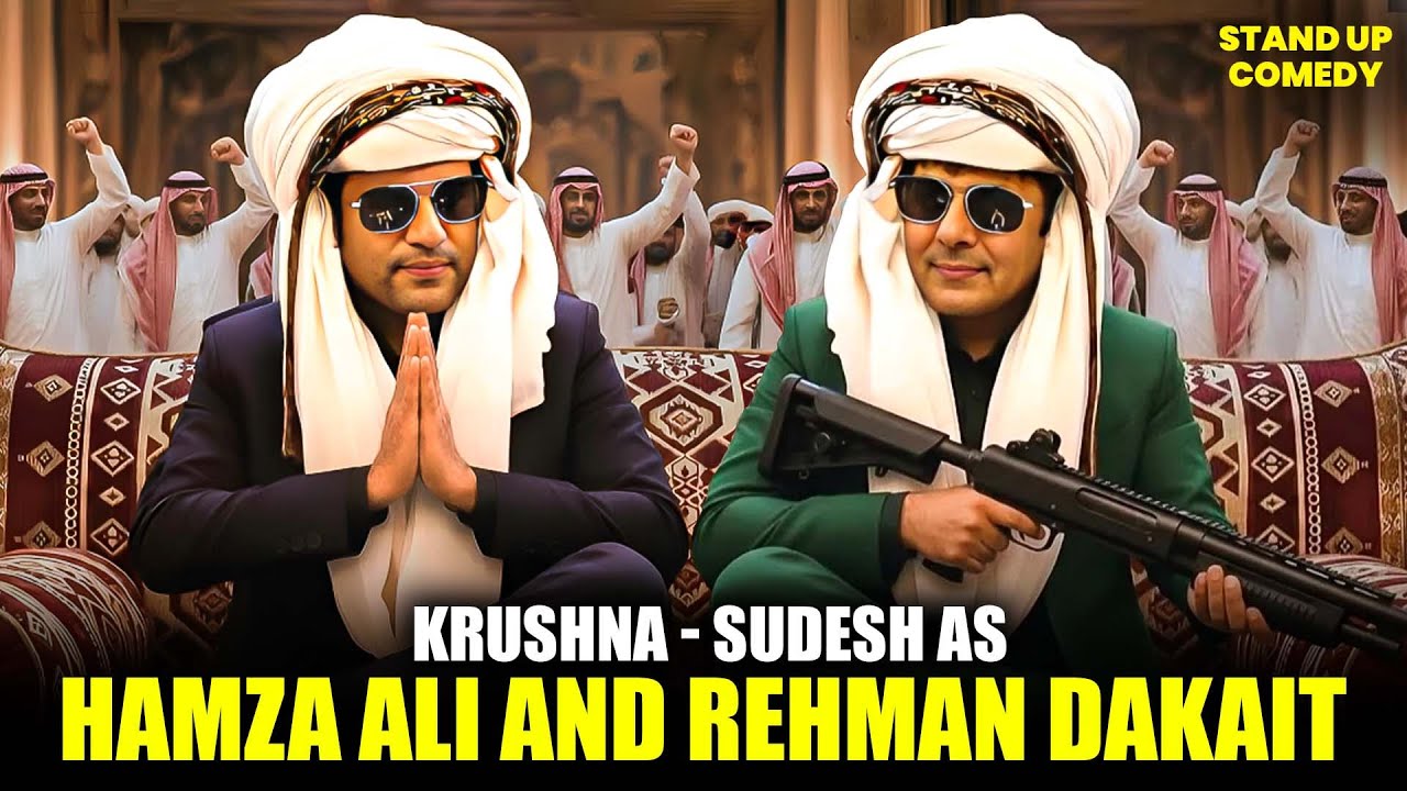 Krushna-Sudesh as Hamza Ali and Rehman Dakait | Comedy Circus | Krushna-Sudesh | #funny #comedy #fun