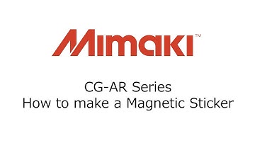 CG-AR Series How to make a Magnetic Sticker
