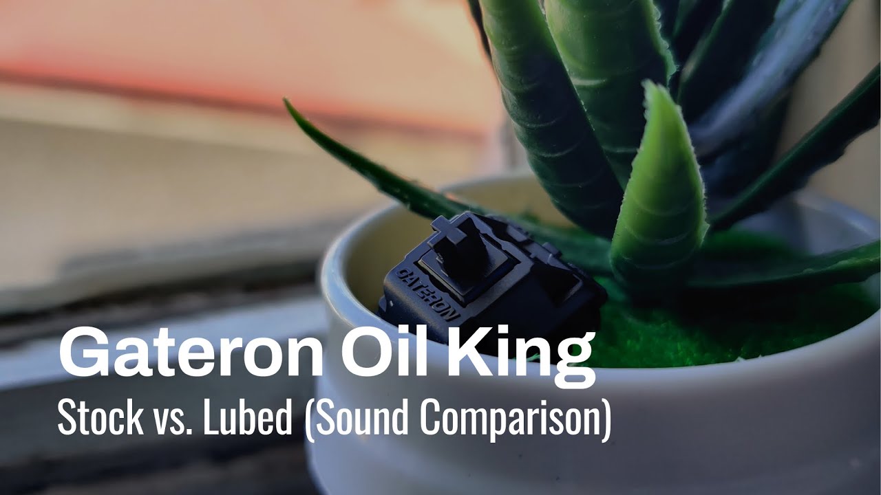 Gateron Oil Kings Stock vs Lubed (Sound Comparison) YouTube