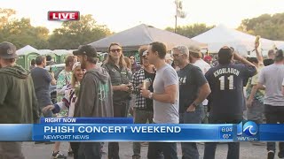 Phish fans in the parking lot
