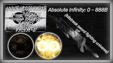 Absolute Infinity: 0 - 888B (Killstreak Sword Fighting Universe)