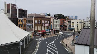 茨城県石岡市JR石岡駅の２Fから撮影”Taken from the 2nd floor of JR Ishioka Station, Ishioka City, Ibaraki Prefecture”