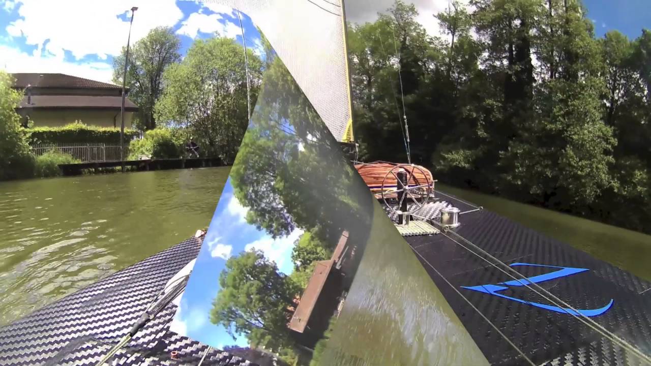 SJ 4000 onbord rc sailboat first test (cut in iMovie)