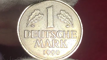 Jakou hodnotu měla německá m arka v roce 1990?