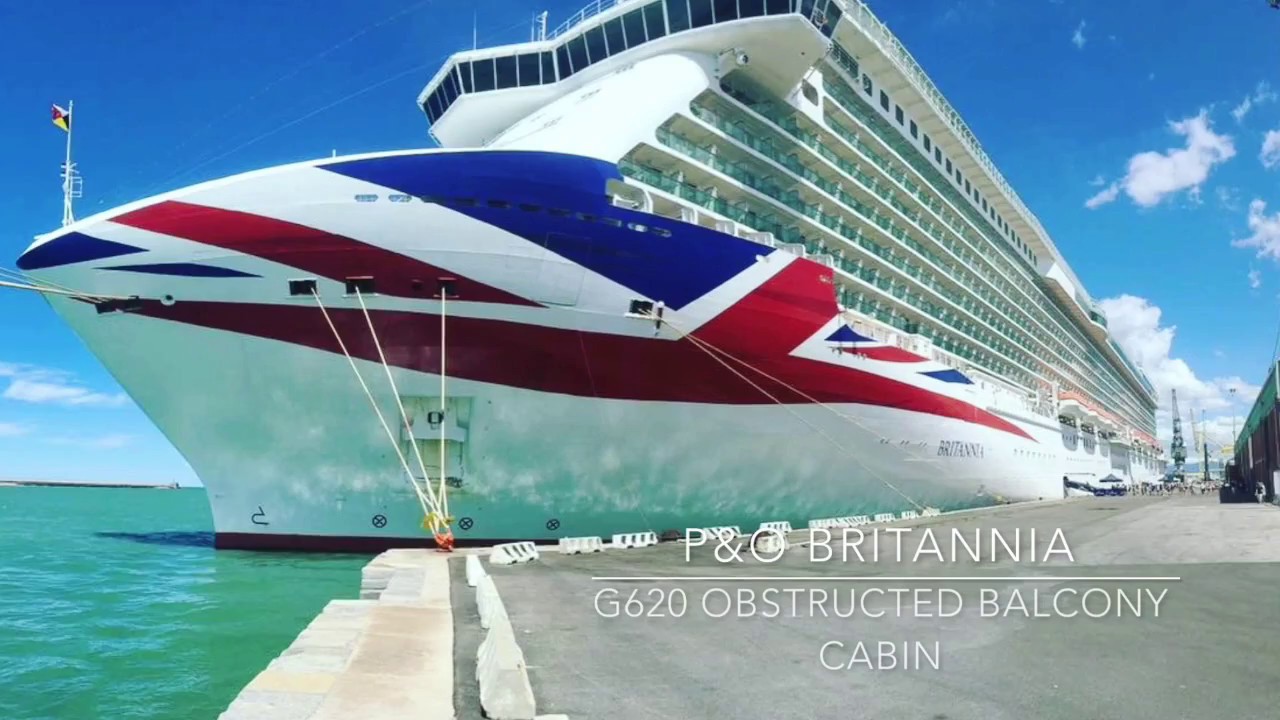 britannia cruise ship fully obstructed view balcony