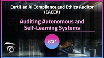 Auditing Autonomous and Self-Learning Systems | Exclusive Lesson