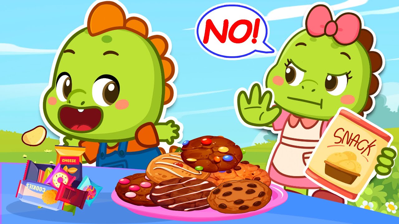 No More Snacks | Healthy Habits | LaLaDino Kids Songs & Nursery Rhymes