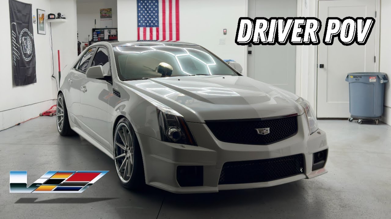 MORING COFFEE RUN IN MY CTS-V (DRIVER POV)