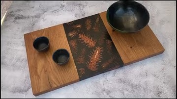 How to Make a Pine Cone Serving Board with Epoxy