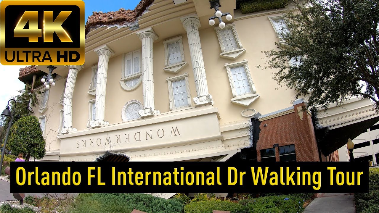4K60 UHD Orlando FL International Drive Walking Tour Samoan Ct to Jamaican Ct - 2019