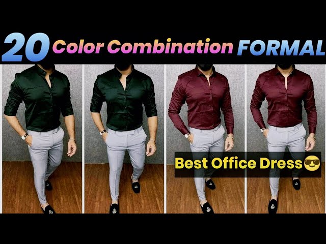 Formal Shirt and Pants matching combinations | Shirt outfit men, Formal men  outfit, Boys formal shirts