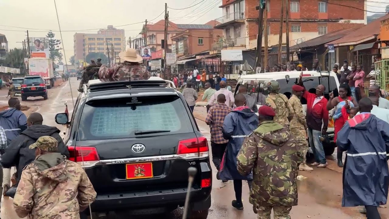 Museveni’s SFC brace the rain as they trot in Kawempe - more support in Bobi wine’s backyard