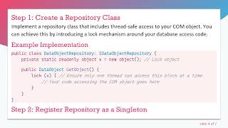 Handling Multiple Calls in ASP.NET CORE WEB API with a COM OBJECT