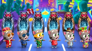 Talking Tom Gold Run: 6 Tom Characters vs Raccoon Traps 😱 Android/iOS Gameplay