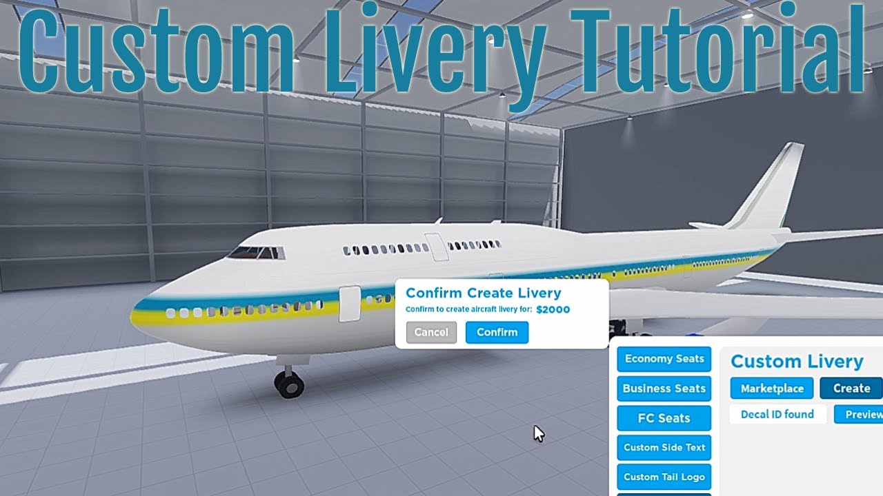 LIVERIES] Airplane Simulator - Roblox