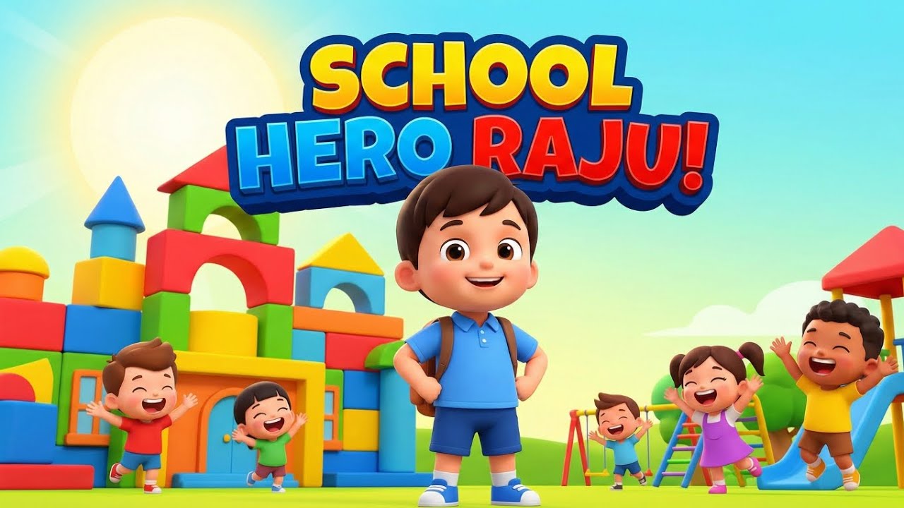Raju's Amazing School Adventure – Friends, Fun & Learning