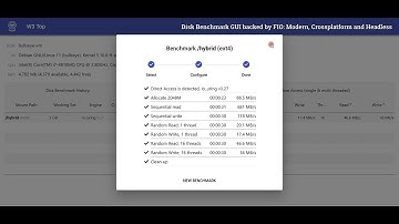 W3Top: Disk Benchmark GUI backed by fio: modern, cross-platform and headless