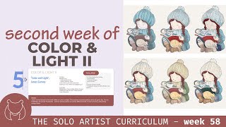 Learning Color and Light with the Solo Artist Curriculum - Self-taught art journey