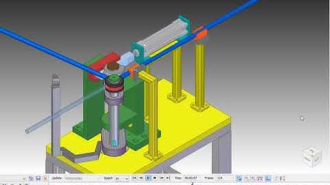 SIMPLE SERVO DRIVEN TUBE BENDING MACHINE SIMULATION