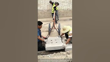 Metal Pipe Lever + Wheels : Moving Heavy Concrete Covers Safely