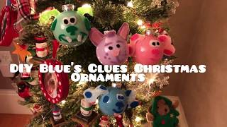 DIY Blue’s Clues Christmas Ornaments