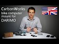 CarbonWorks Carbon Garmin Wahoo bike computer mount for Darimo stem