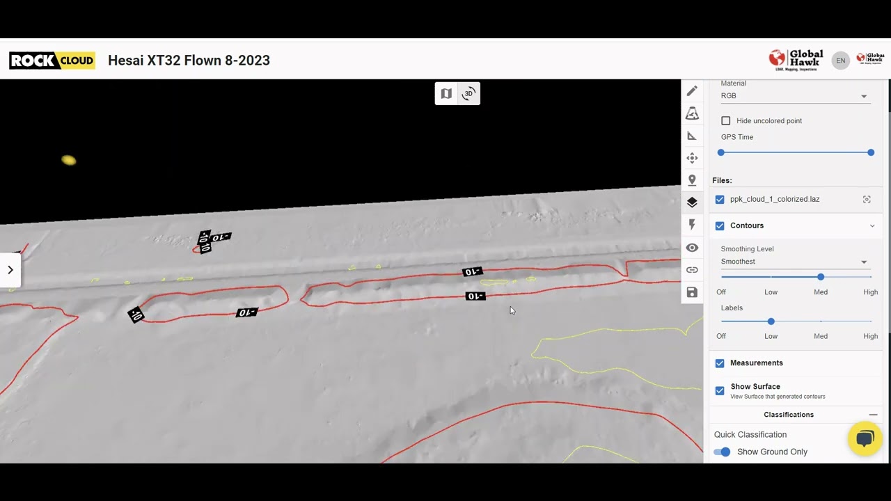 RESEPI Hesai XT32 Data Review with Rock Cloud