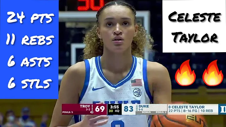 Celeste Taylor Does It ALL In Duke's Win Over Troy...