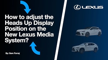 How to adjust the Head-Up Display position on the New 2023 2024 Lexus NX and RX models?