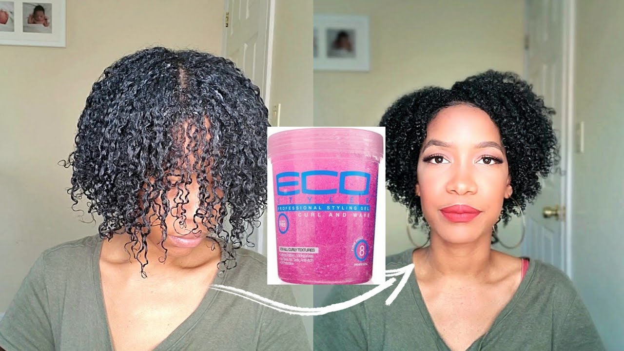 ECO STYLE CURL AND WAVE GEL WASH N GO REVIEW AND DEMO | SHINGLE METHOD FOR  DEFINITION - YouTube