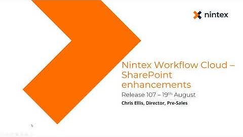 Nintex Workflow Cloud - SharePoint Start event and Action enhancements