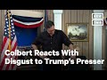 Stephen Colbert Reacts to Trump's Thursday Election Presser | NowThis