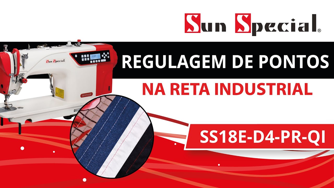 Regulagem de Pontos na Máquina Reta Industrial Sun Special