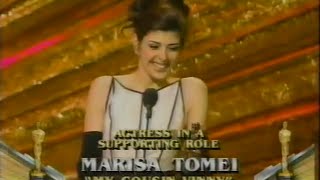 Marisa Tomei winning Best Supporting Actress for My Cousin Vinny
