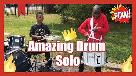 Drum Solo 12 Year Old Sadarien Riles and 10 Year Old Joshua Grant Atlanta Drum Academy