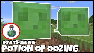 How To Use POTION OF OOZING In MINECRAFT