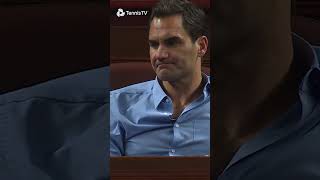 Roger Federer Watches The Shanghai Final