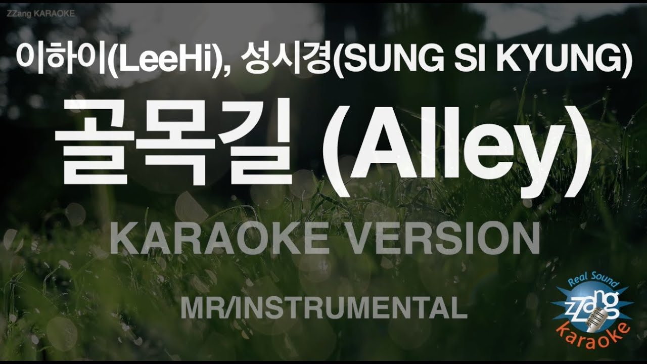 [짱가라오케/노래방] 이하이(LeeHi), 성시경(SUNG SI KYUNG)-골목길 (Alley) (MR/Inst.) [ZZang KARAOKE]