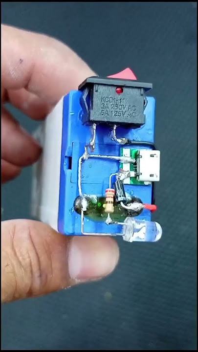 cara membuat lampu darurat dengan pengisian baterai 4.1v