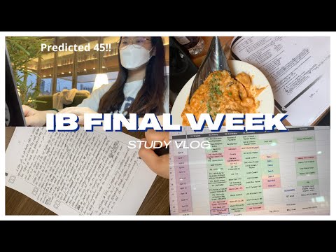 [Predicted 45 ✔] IB final exam study vlog *tips* *motivational*